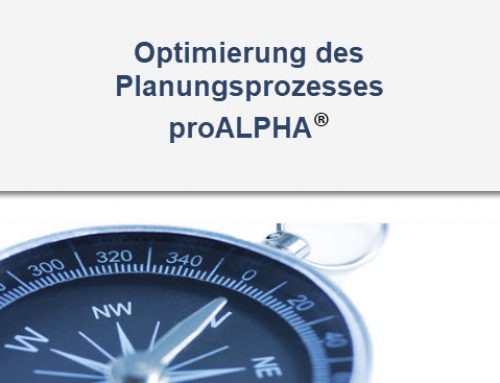 Optimierung von proALPHA im Planungsprozess